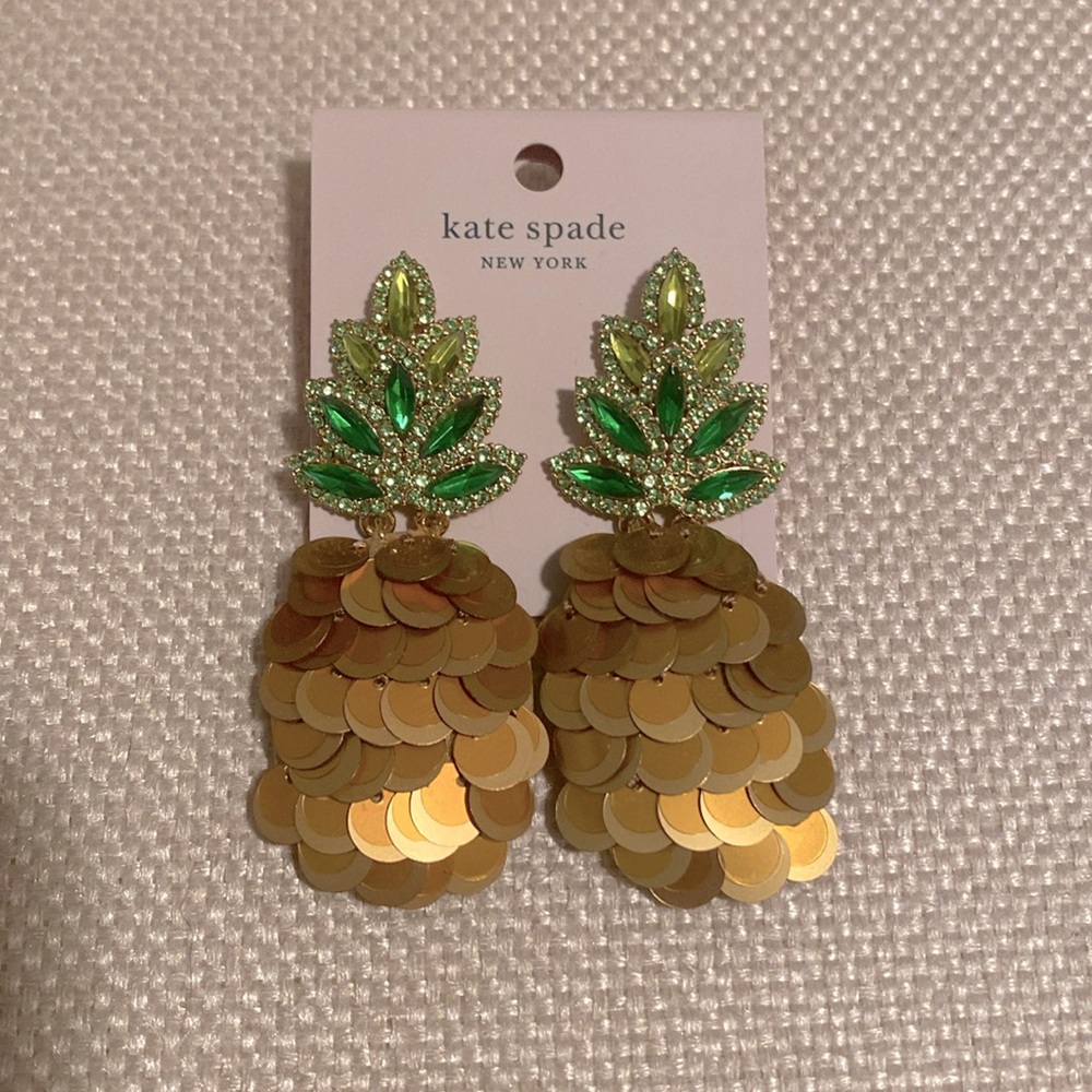 NWT Kate Spade Pineapple Earrings